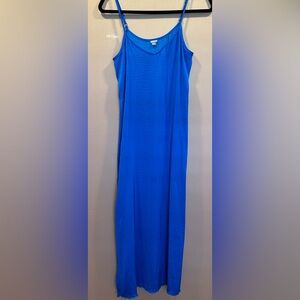 Aerie Silky Blue Slip Dress